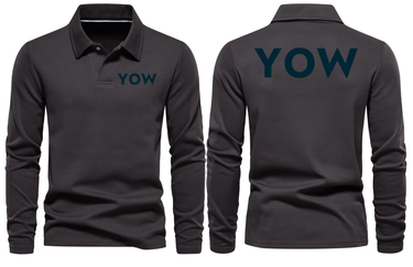 YOW AIRPORT LONG SLEEVE POLO